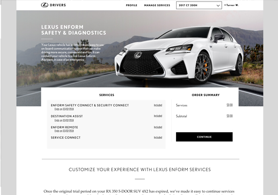 Lexus and Responsive and coding @Desktop